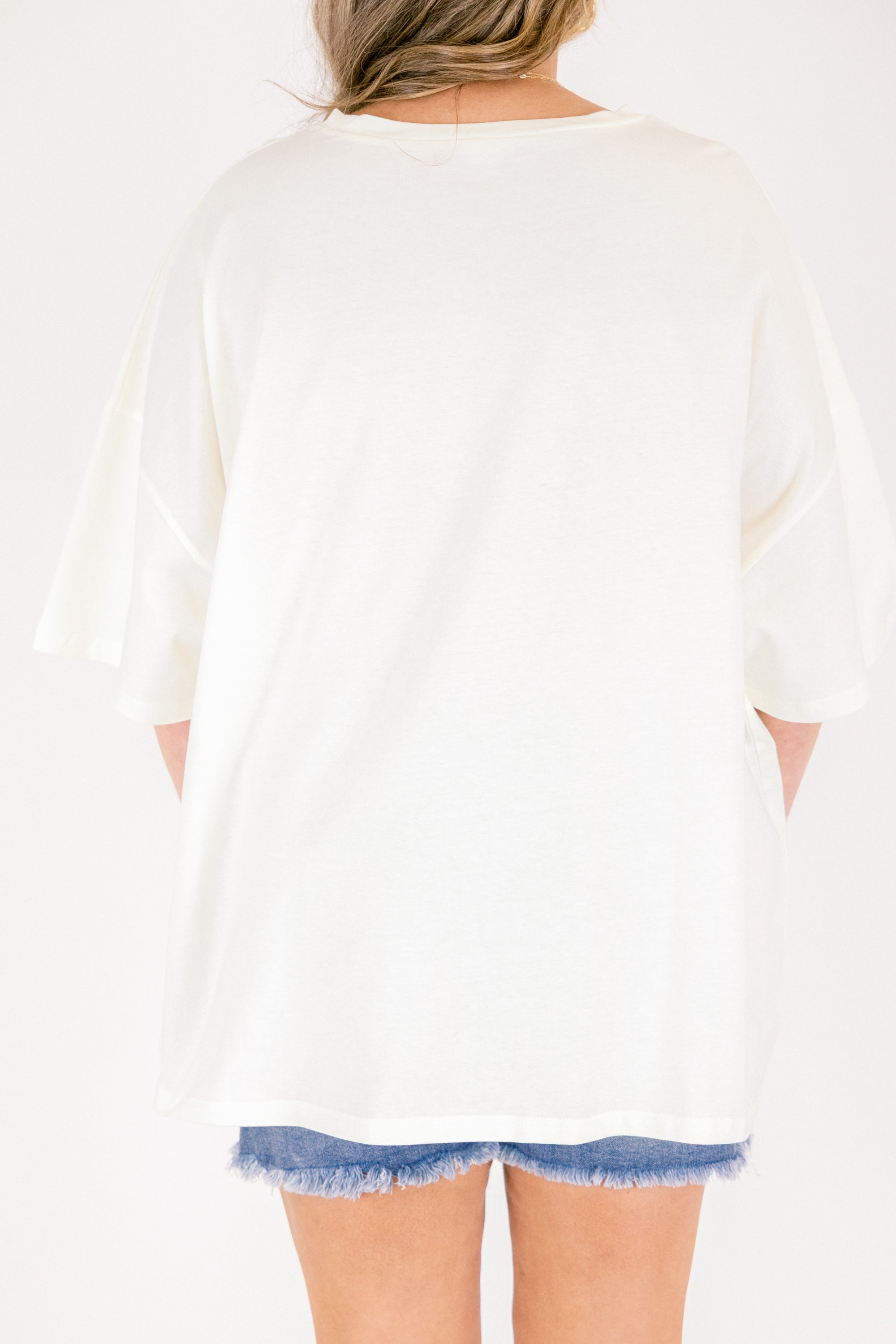 Florida Oranges Boyfriend Tee, Ivory 5 Florida Oranges Boyfriend Tee, Ivory - Image 5