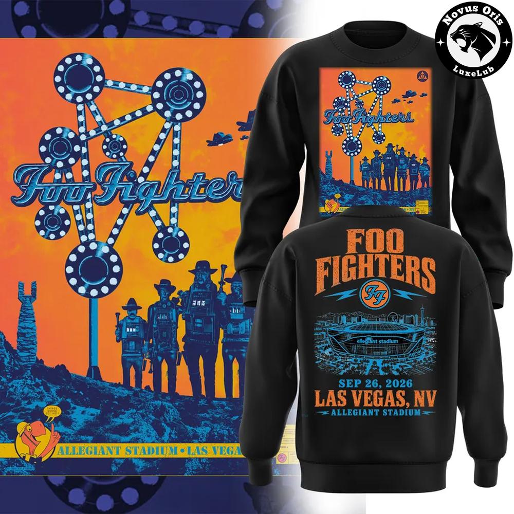 Foo Fighters Allegiant Stadium Las Vegas Tour 2026 Sweatshirt 1 - Unicasport Foo Fighters Allegiant Stadium Las Vegas Tour 2026 Sweatshirt