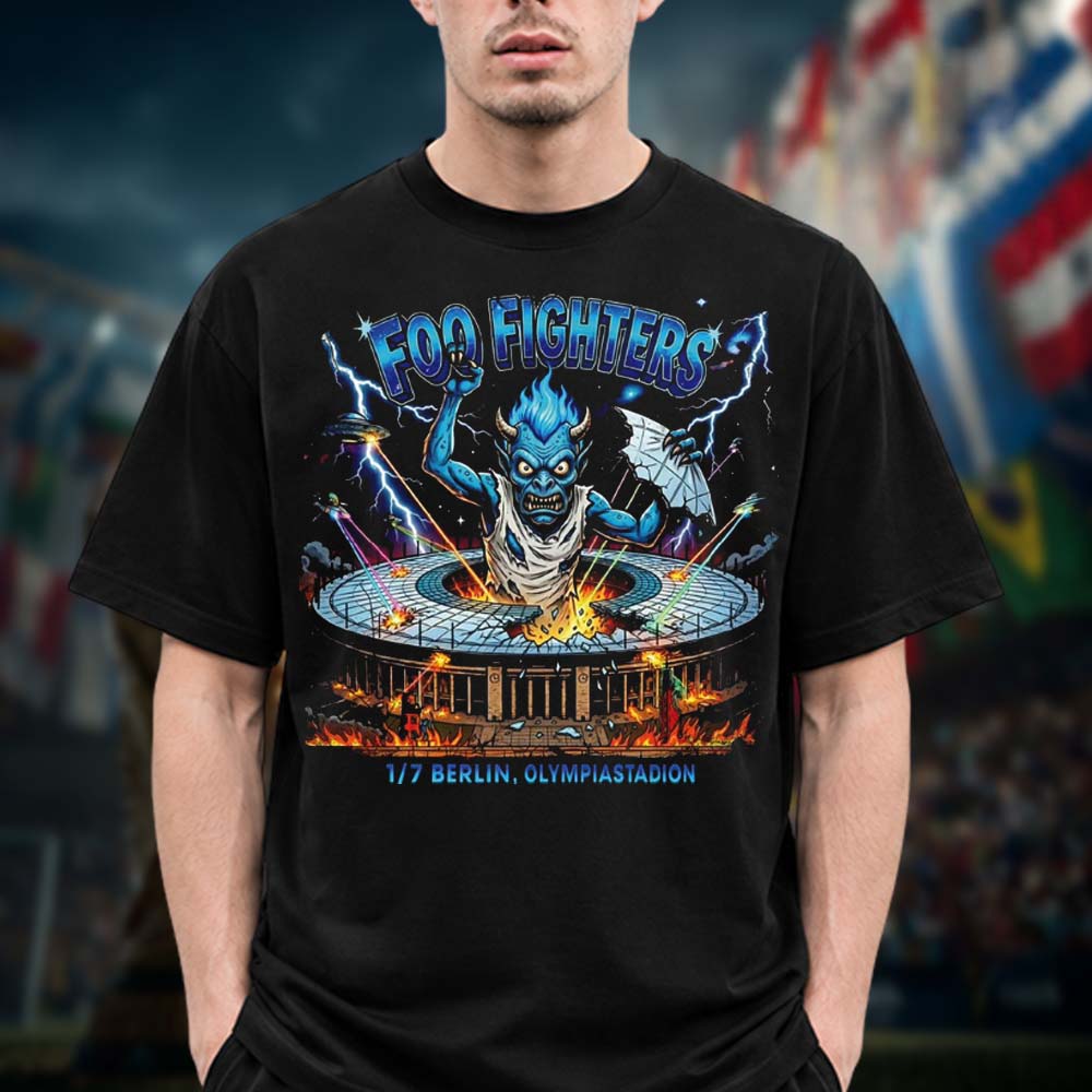 Foo Fighters Live Event T Shirt from Olympiastadion In Berlin DE On July 1 2026 Unisex T Shirt
