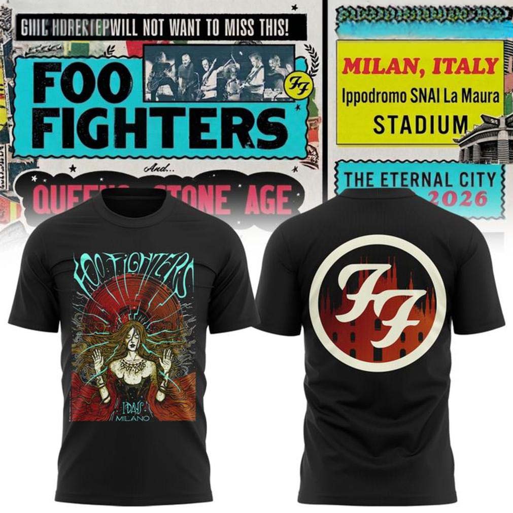 Foo Fighters IDays Milano 2026 T Shirt