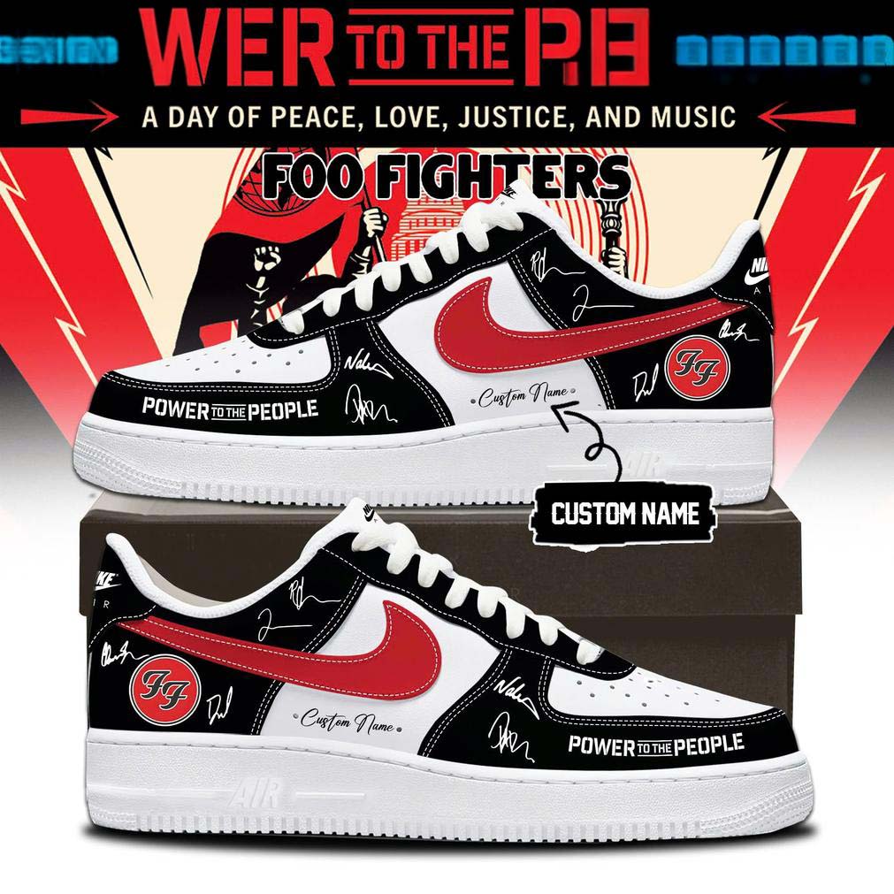 Foo Fighters Power to the People Air Force 1 Shoes