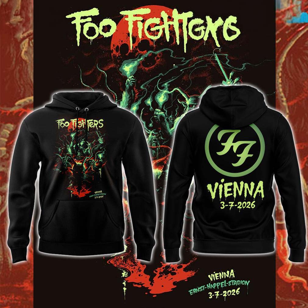 Foo Fighters Vienna Take Cover Tour Hoodie