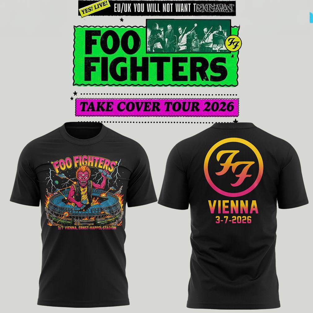 Foo Fighters Vienna Take Cover Limited Shirt