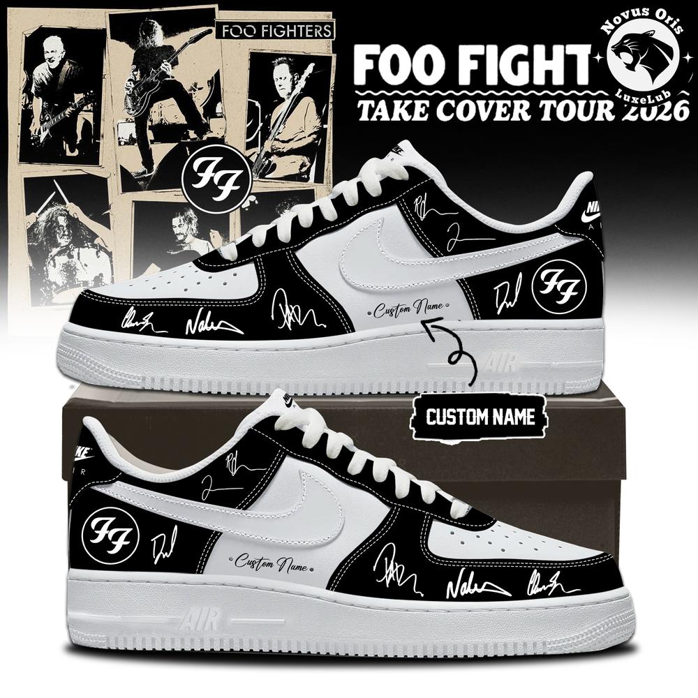 Foo Fighters Take Cover Tour 2026 Custom Air Force 1