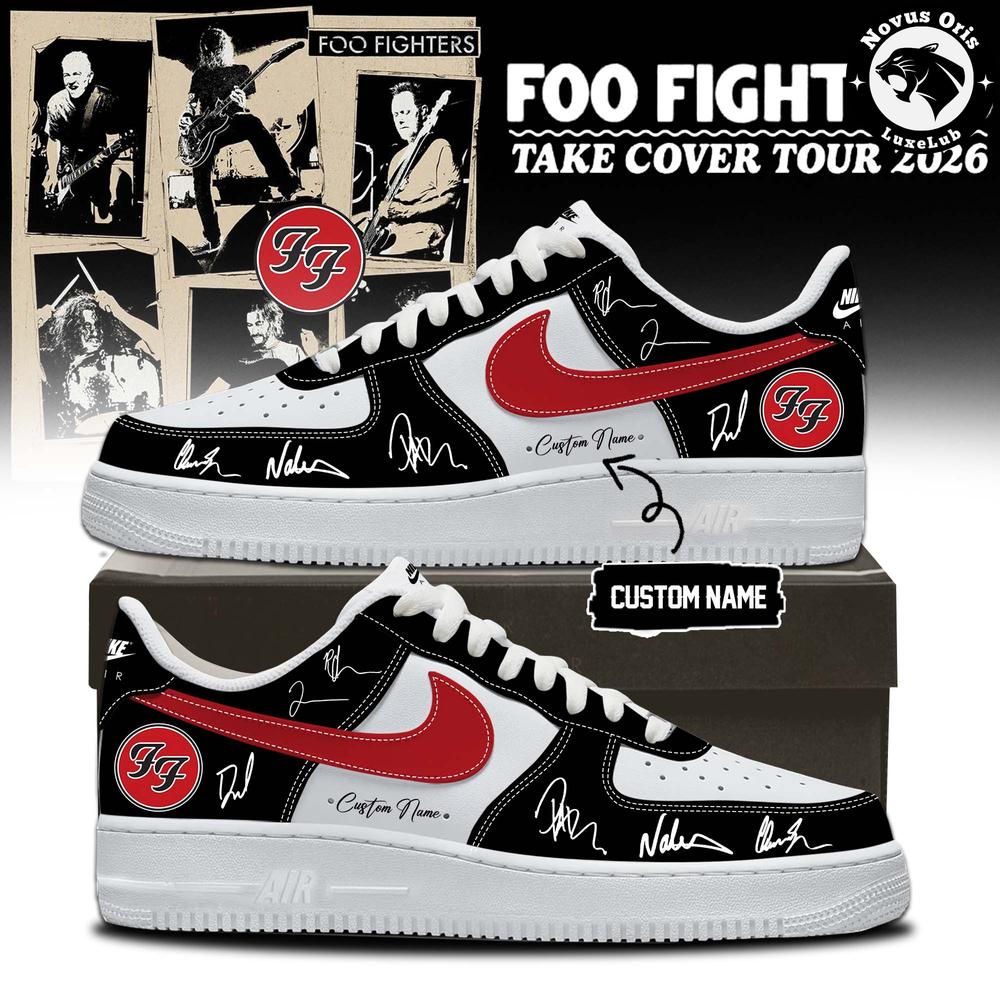 Foo Fighters Take Cover Tour 2026 Custom Name Air Force 1
