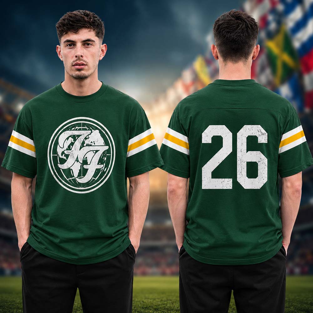 Foo Fighters Take Cover Tour 2026 Logo Green Unisex T Shirt