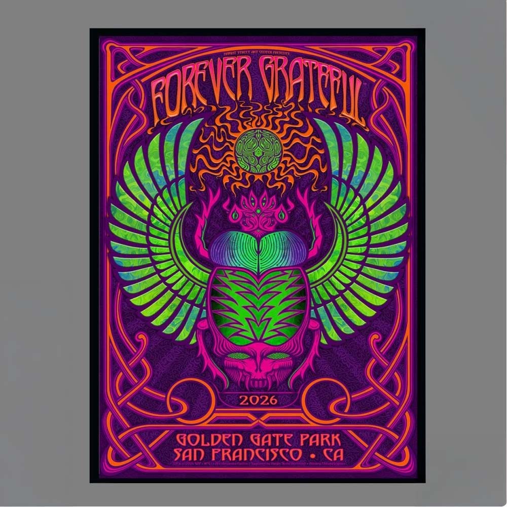 Forever Grateful Poster Series 1 Alexandra Fischer Golden Gate Park San Francisco CA 2026 Haight Street Art Center Poster