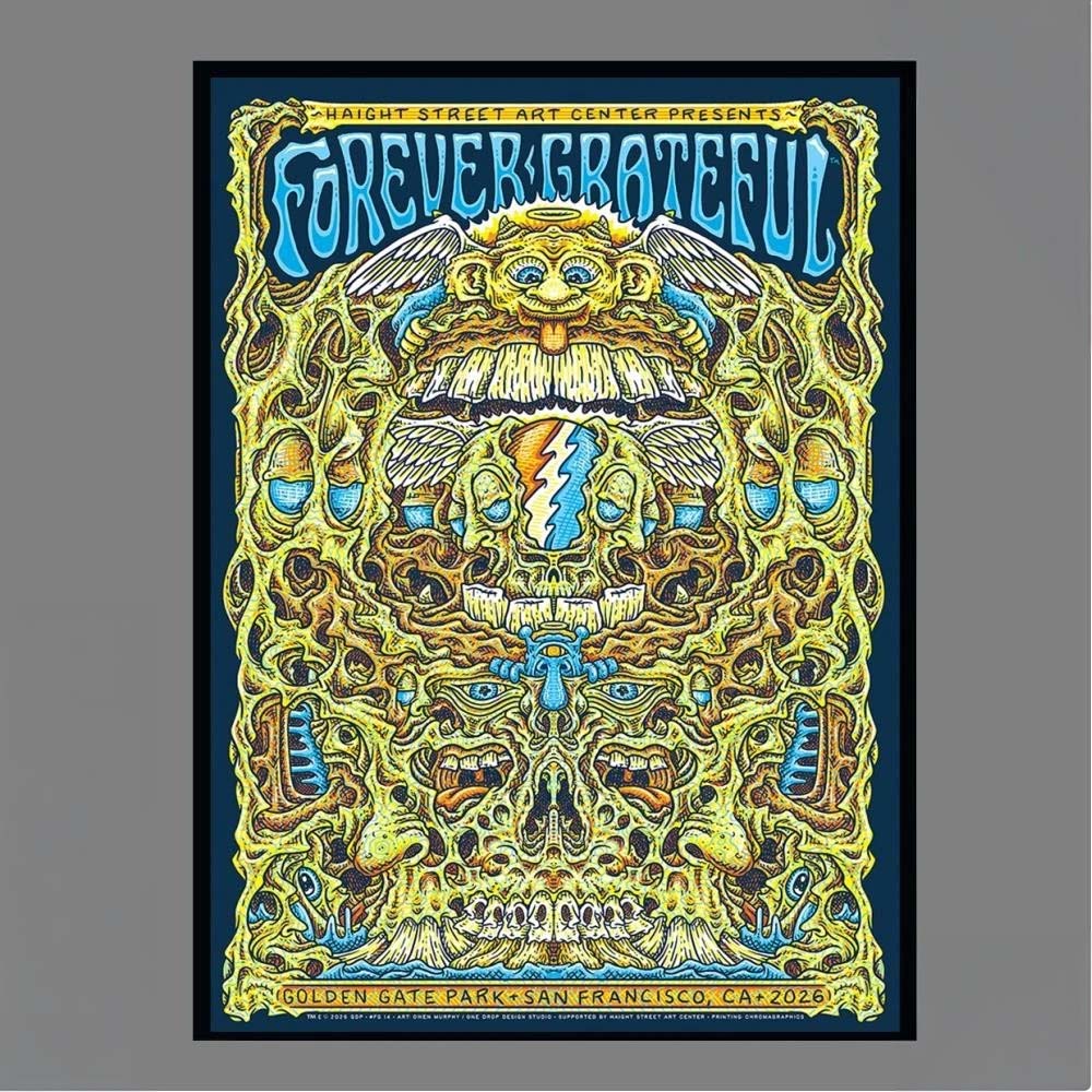 Forever Grateful Poster Series 14 Owen Murphy Golden Gate Park San Francisco 2026 Art Print Southall Tulsa November 5 2026