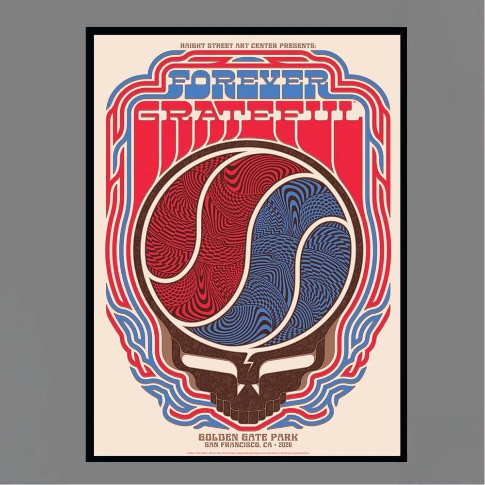 Forever Grateful Poster Series 4 Chris Gallen Golden Gate Park San Francisco CA 2026 Haight Street Art Center Poster