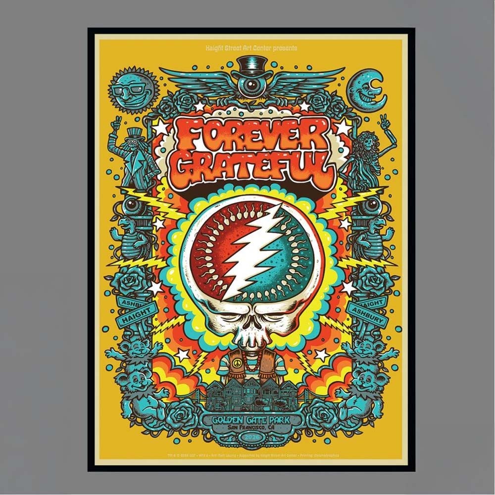 Forever Grateful Poster Series 8 Matt Leunig Golden Gate Park San Francisco CA 2026 Haight Street Art Center Poster