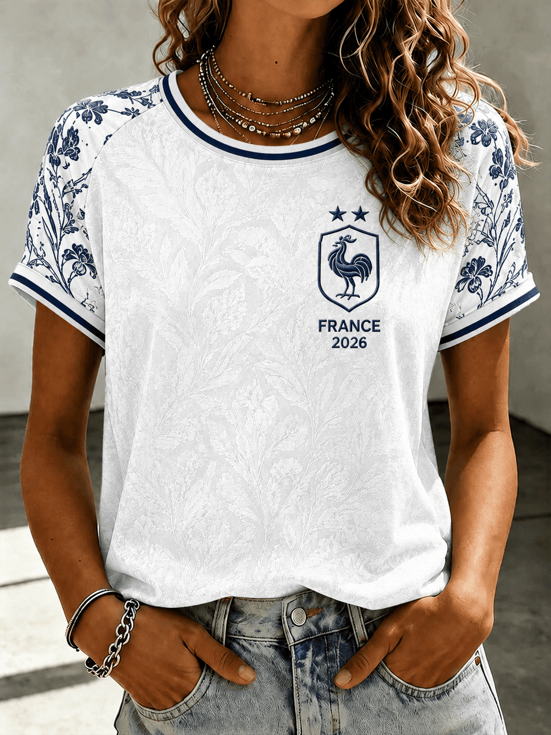 France FIFA World Cup 2026TShirt2 Stars Shirts Football Fan Gear Best Gifts For Her