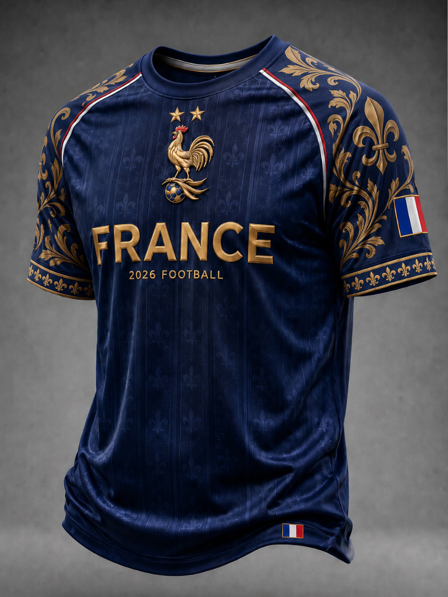 France Football 2026 World CupTShirt2 Stars Rooster Shirts Game Day Gear FIFA Fan Gifts