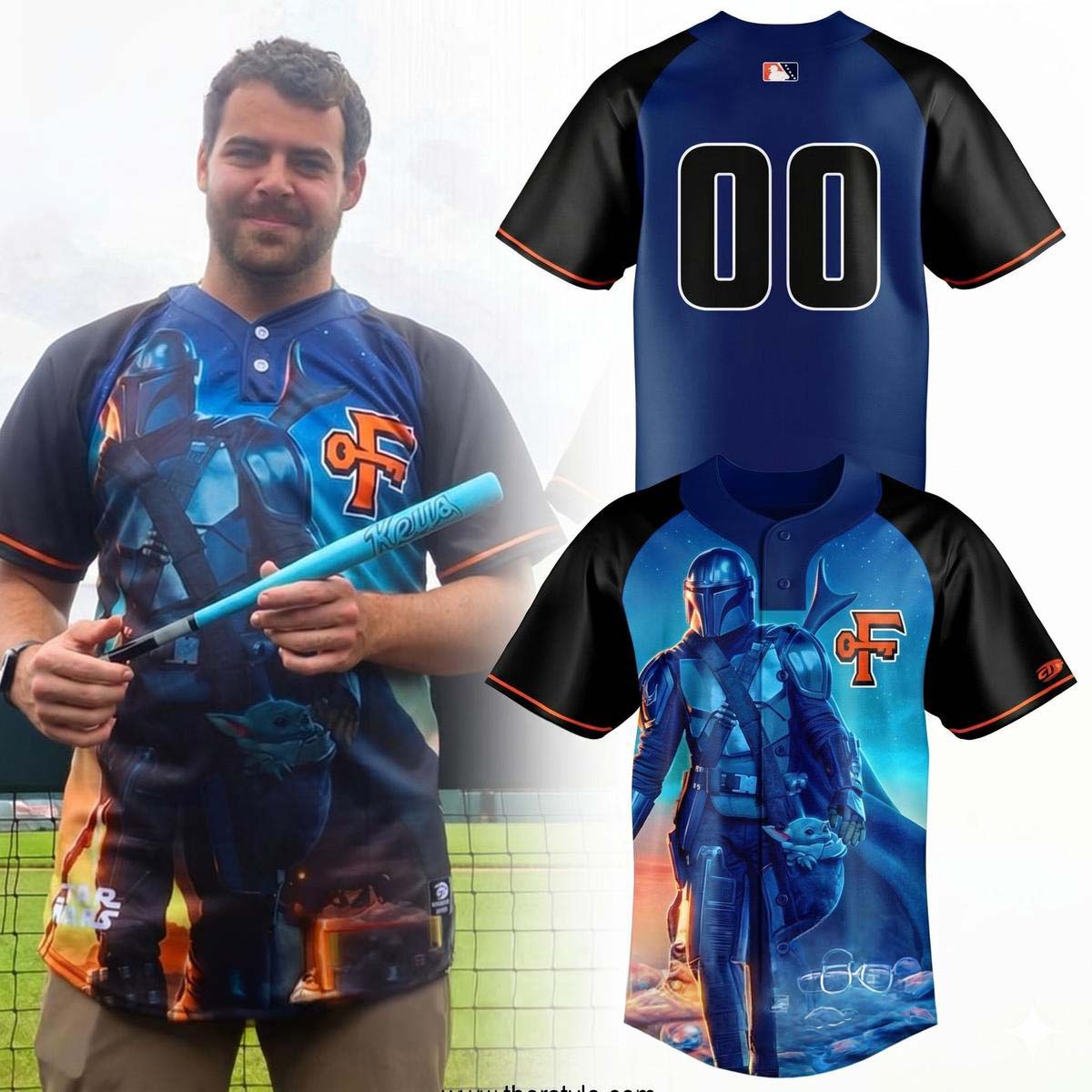 Frederick Keys Star Wars Night Custom Baseball Jersey Best Gift for Fans