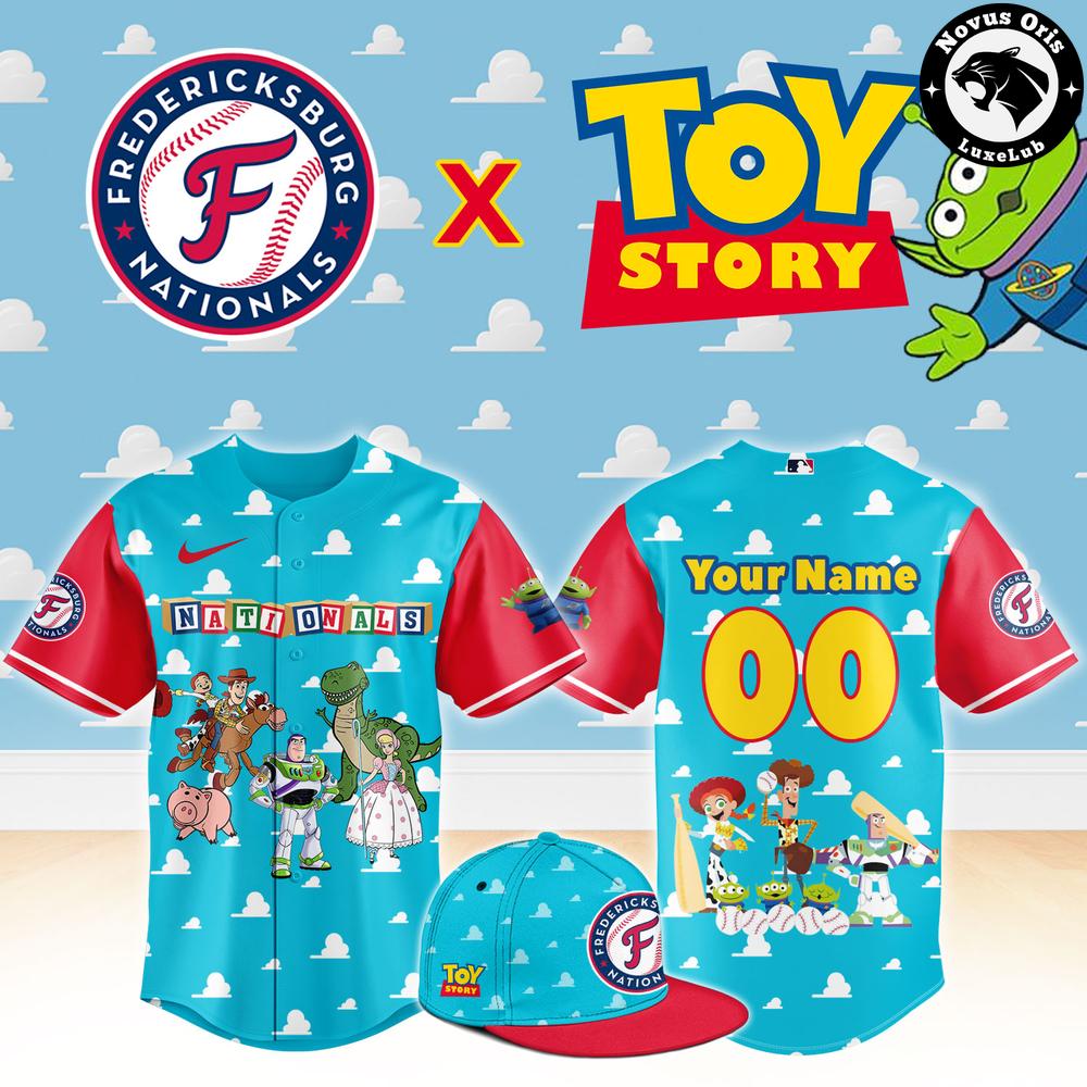 Fredericksburg Nationals x Toy Story Night Pixar Cartoon Custom Baseball Jersey 1 - Unicasport Fredericksburg Nationals x Toy Story Night Pixar Cartoon Custom Baseball Jersey