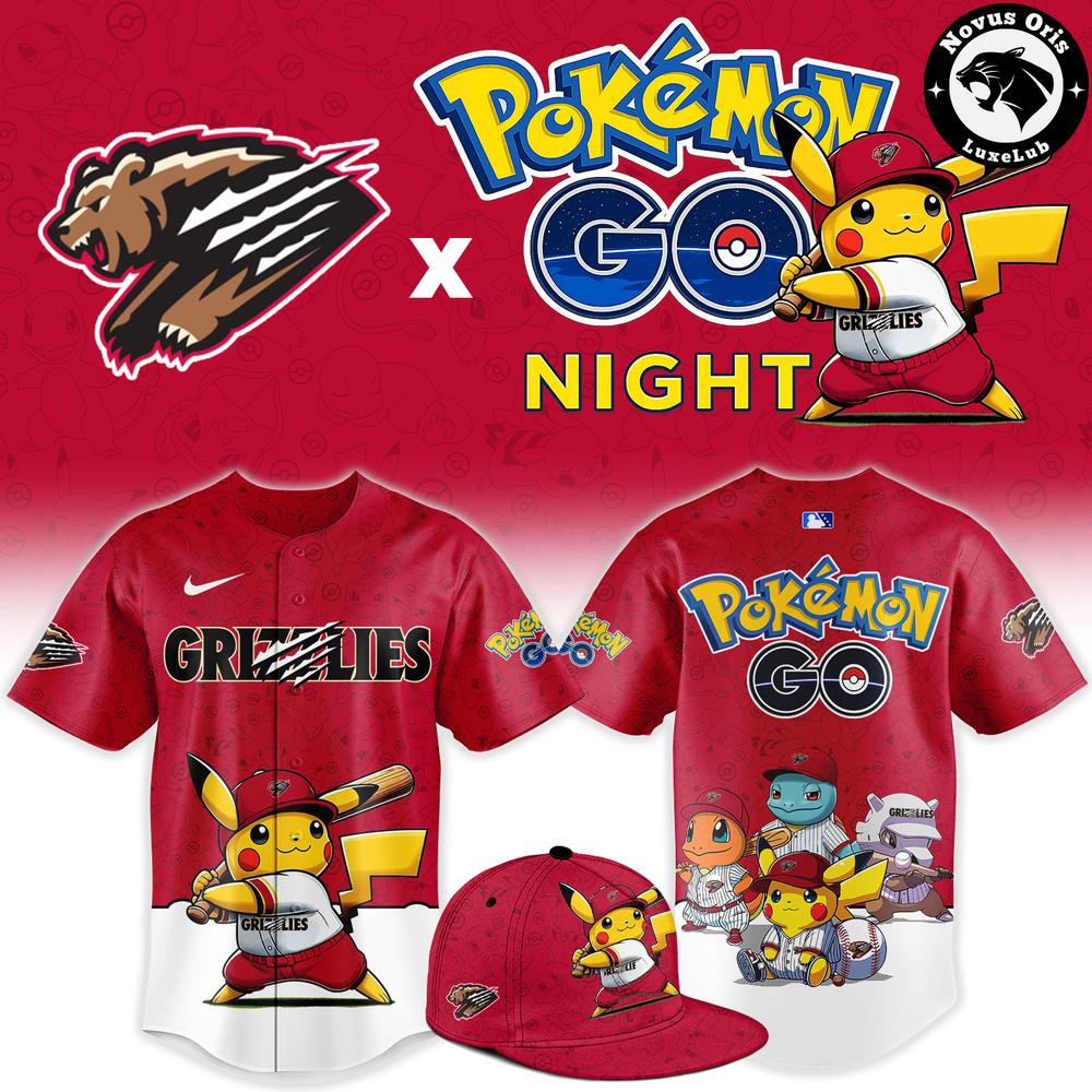 Fresno Grizzlies x Pokemon GO Night 2026 Limited Edition Baseball Jersey 1 - Unicasport Fresno Grizzlies x Pokemon GO Night 2026 Limited Edition Baseball Jersey