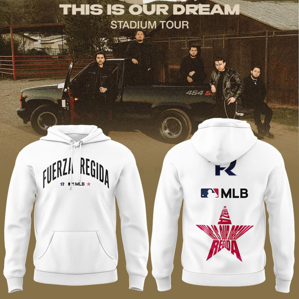 Fuerza Regida White Dream Stadium Tour Hoodie