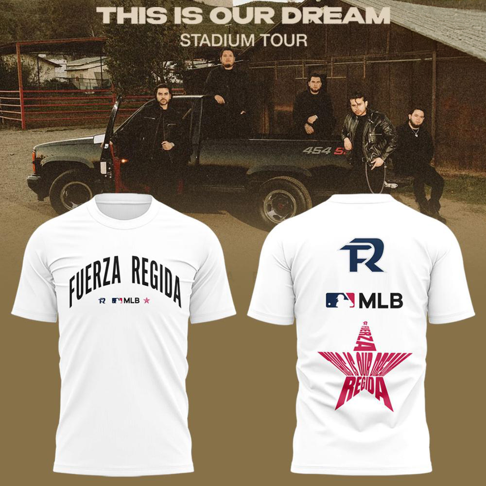 Fuerza Regida White Tour Fan Graphic T Shirt