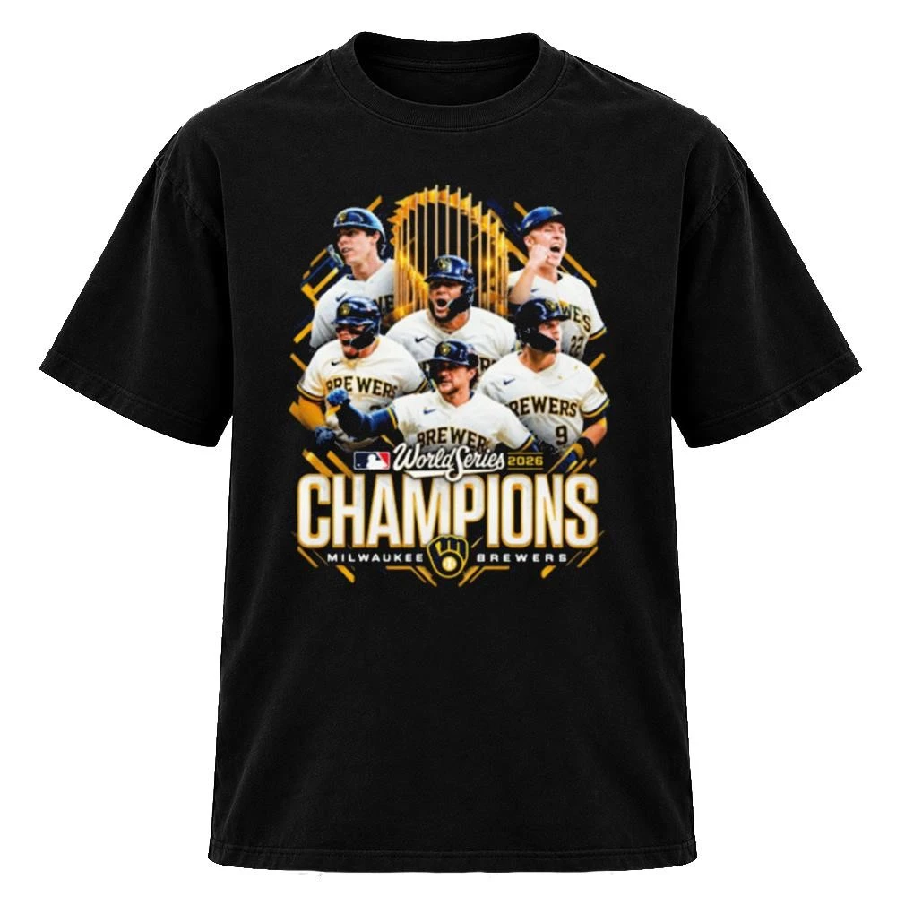 Funny Milwaukee Brewers World Series 2026 Champions Baseball Fan TShirt