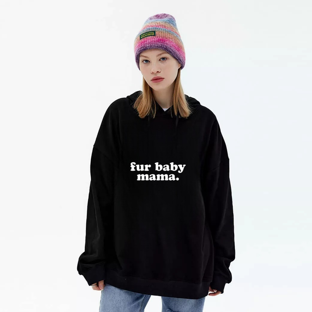 Funny Pet Owner Fur Baby Mama_2 Graphic Hoodie