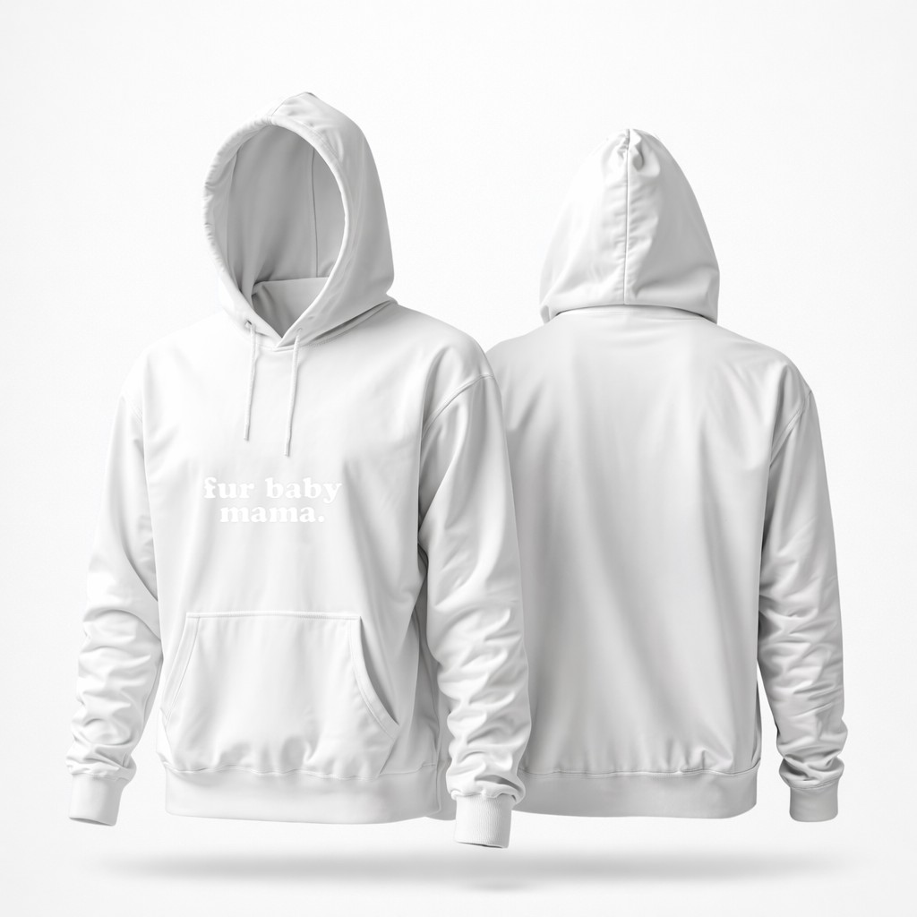 Funny Pet Owner Fur Baby Mama_2 Graphic Hoodie - Image 3