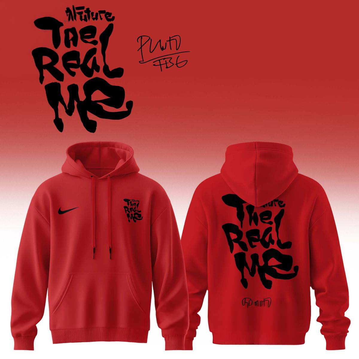 Future The Real Me Album Red Hoodie Gift Idea for Hip Hop Fans