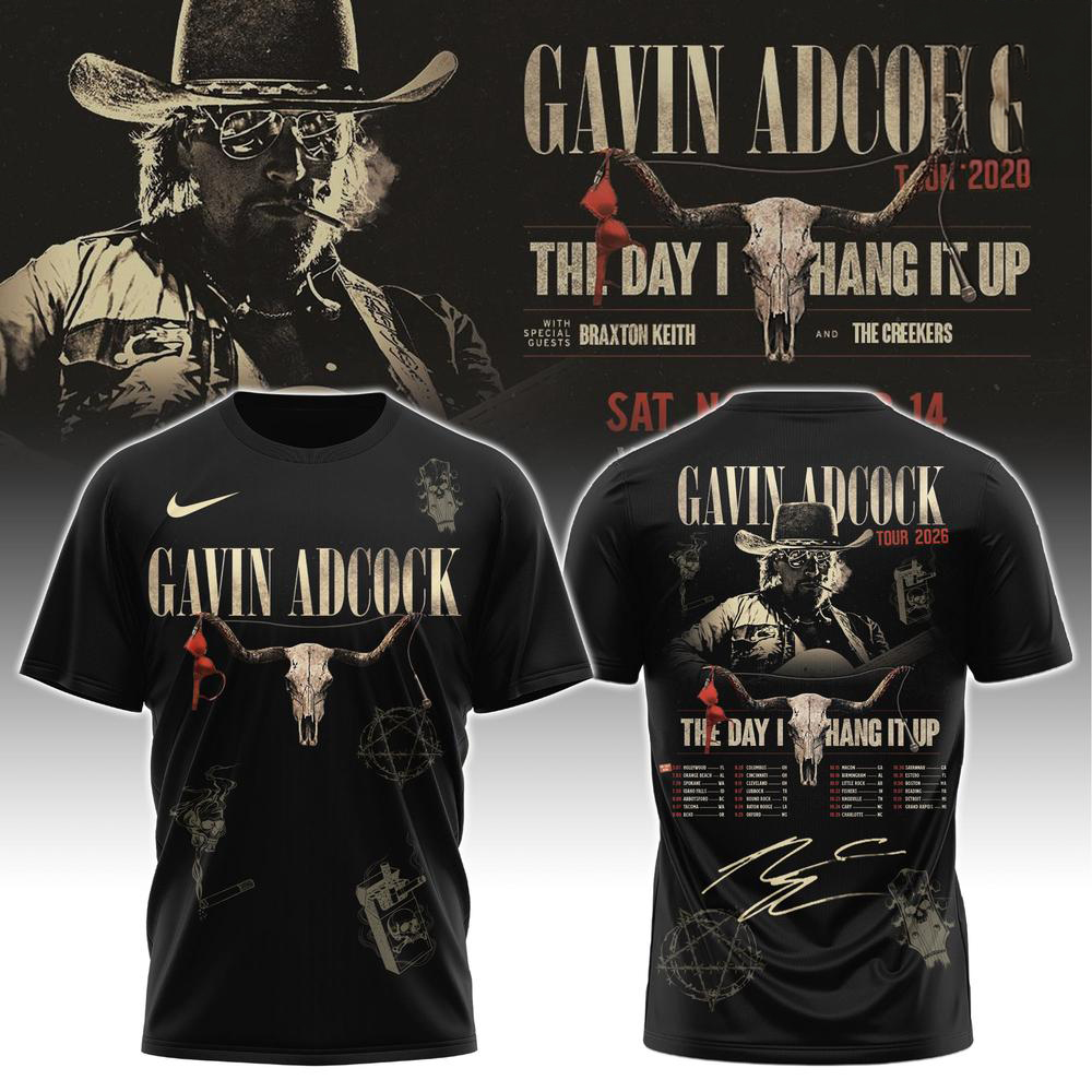 Gavin Adcock Black Country Tour Music T Shirt
