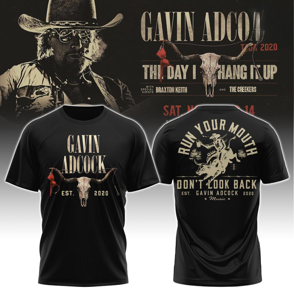 Gavin Adcock Black The Day I Hang It Up T Shirt