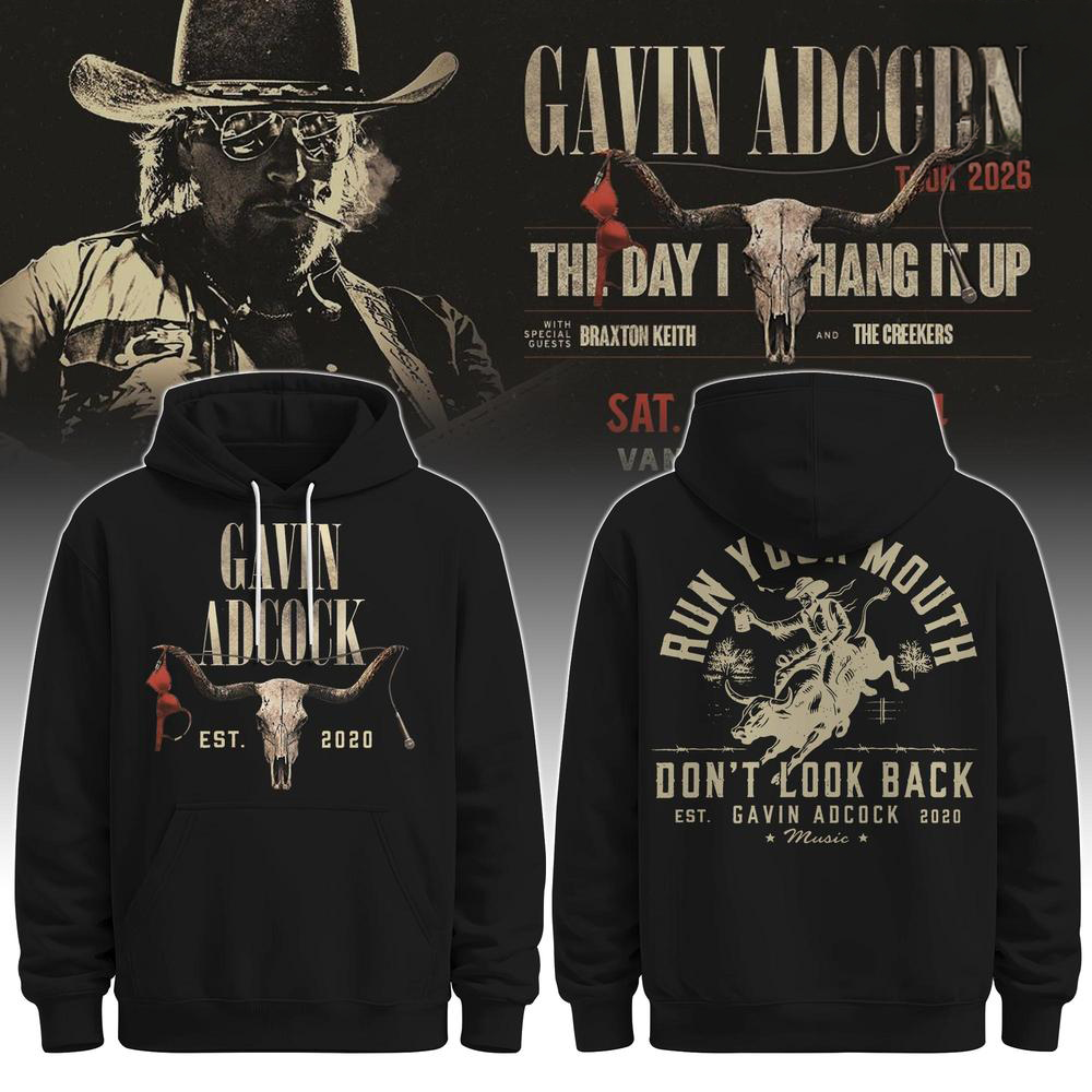 Gavin Adcock The Day I Hang It Up Black Country Hoodie