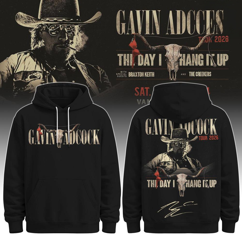 Gavin Adcock The Day I Hang It Up Tour 2026 Hoodie
