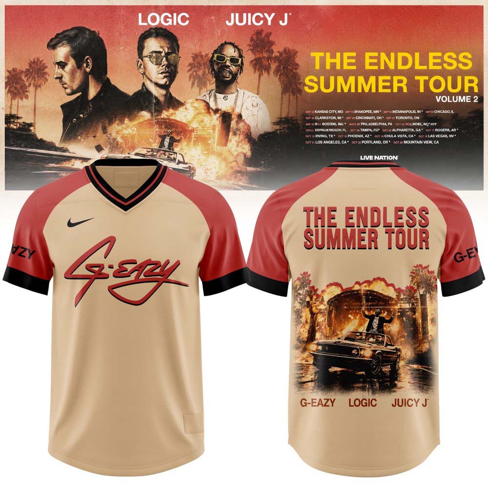 G Eazy The Endless Summer Tour Football Jersey 1 - Unicasport G Eazy The Endless Summer Tour Football Jersey