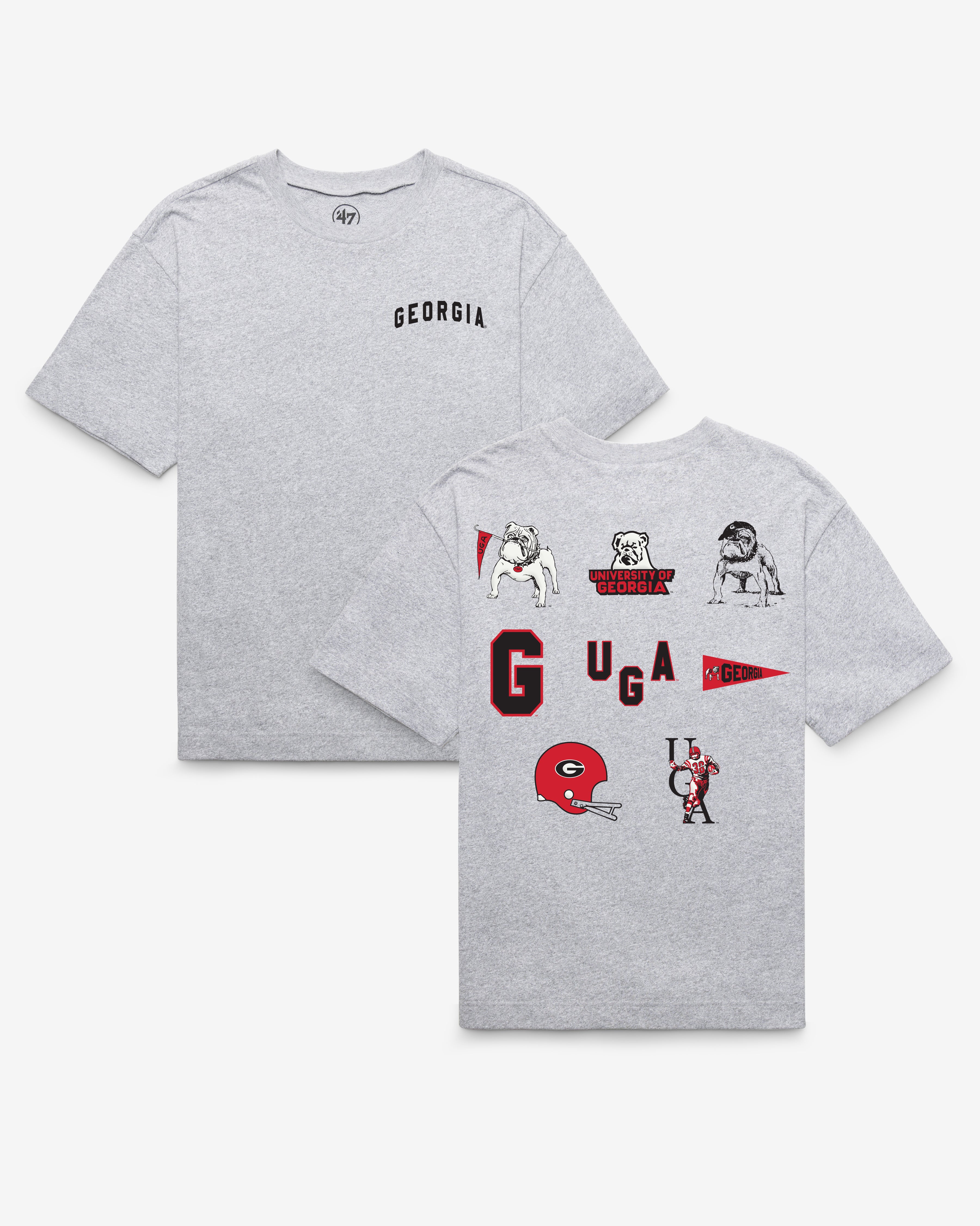Georgia Bulldogs Vintage History Lock  Foundation T-Shirt