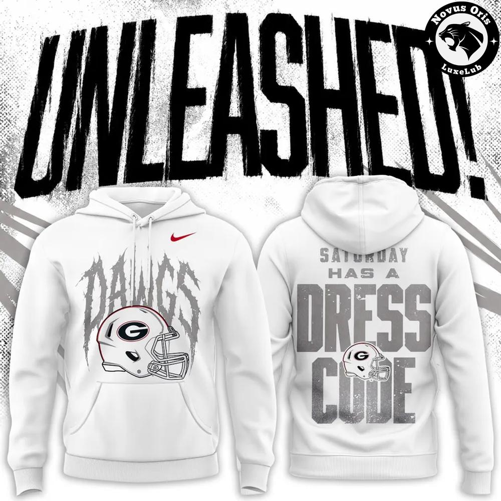 Georgia Bulldogs Whiteout Dawgs Saturday Has A Dress Code Hoodie 1 - Unicasport Georgia Bulldogs Whiteout Dawgs Saturday Has A Dress Code Hoodie