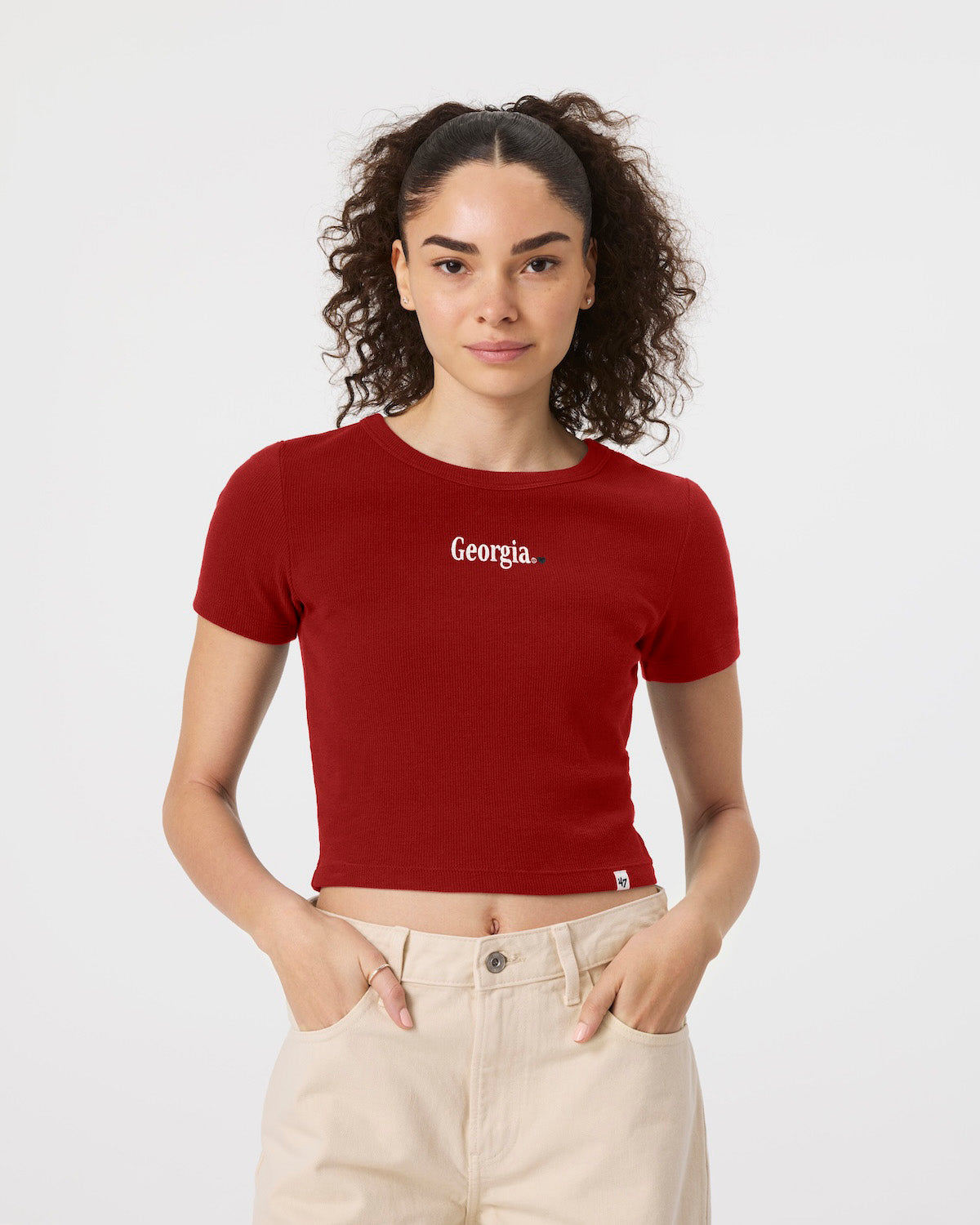 Georgia Bulldogs With Love  Baby Rib T-Shirt Womens