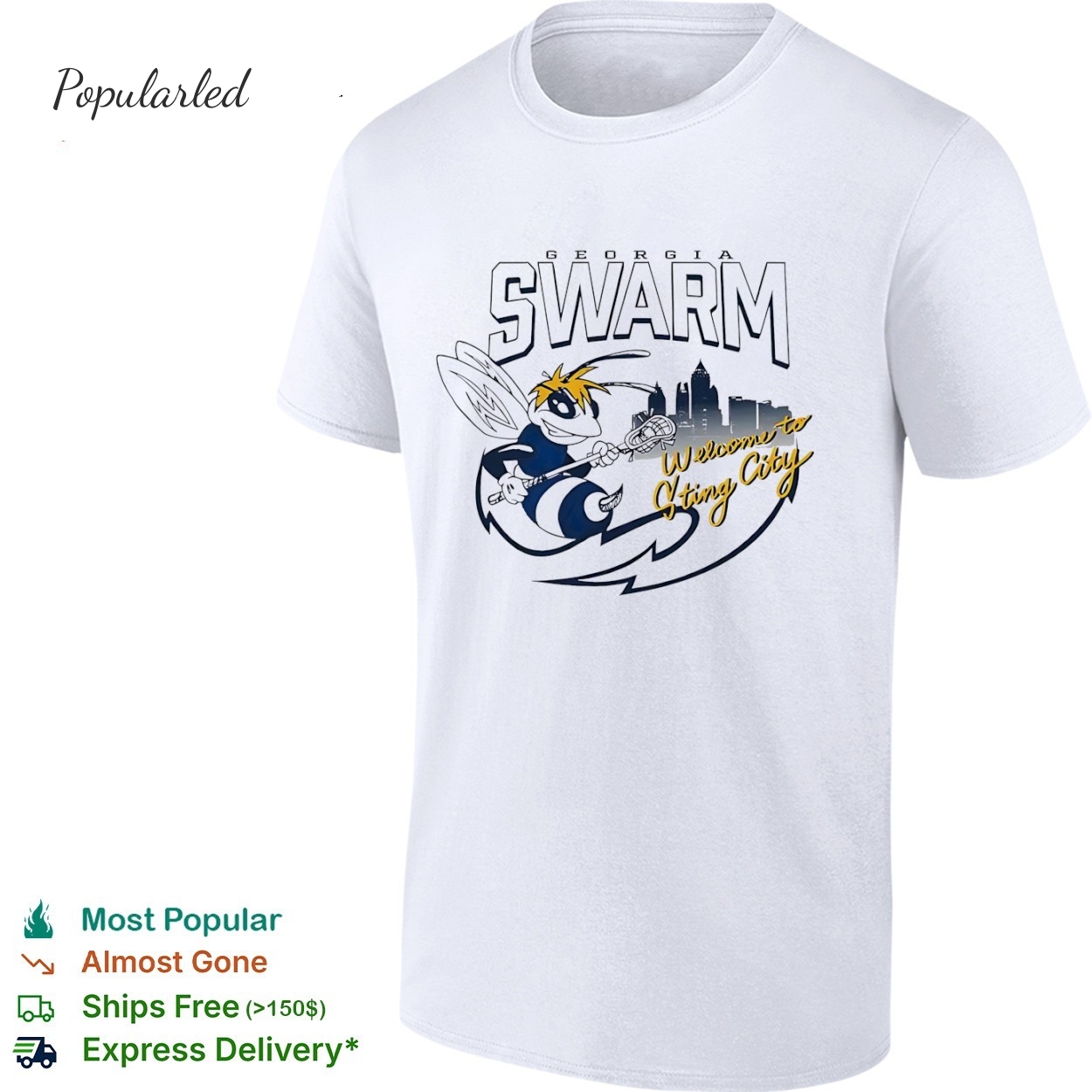 Georgia Swarm Lacrosse welcome to sting city shirt