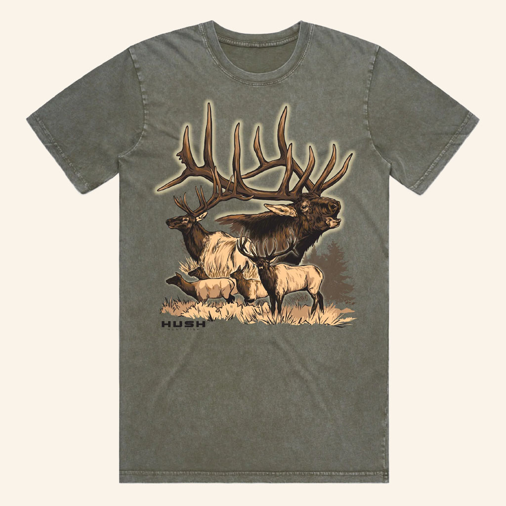 GetHushin Merch 2026 Vintage Elk TrioTShirtHunter Gifts Ideas For Dad