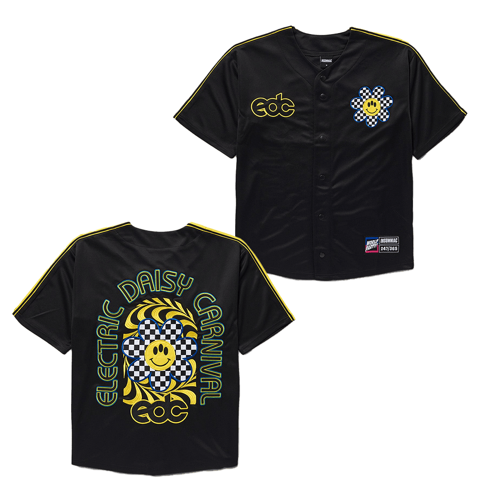 EDC Merchandise EDC Sunflower Smiles Baseball Jersey Gifts For Music Fans 1 - Unicasport EDC Merchandise EDC Sunflower Smiles Baseball Jersey Gifts For Music Fans