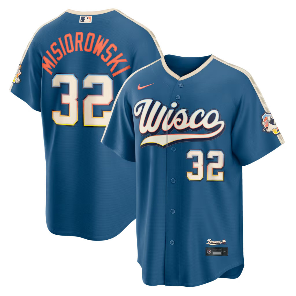 #32 Jacob Misiorowski Milwaukee Brewers 2026 City Connect Jersey Shop Brewers Merch 1 - Unicasport #32 Jacob Misiorowski Milwaukee Brewers 2026 City Connect Jersey Shop Brewers Merch