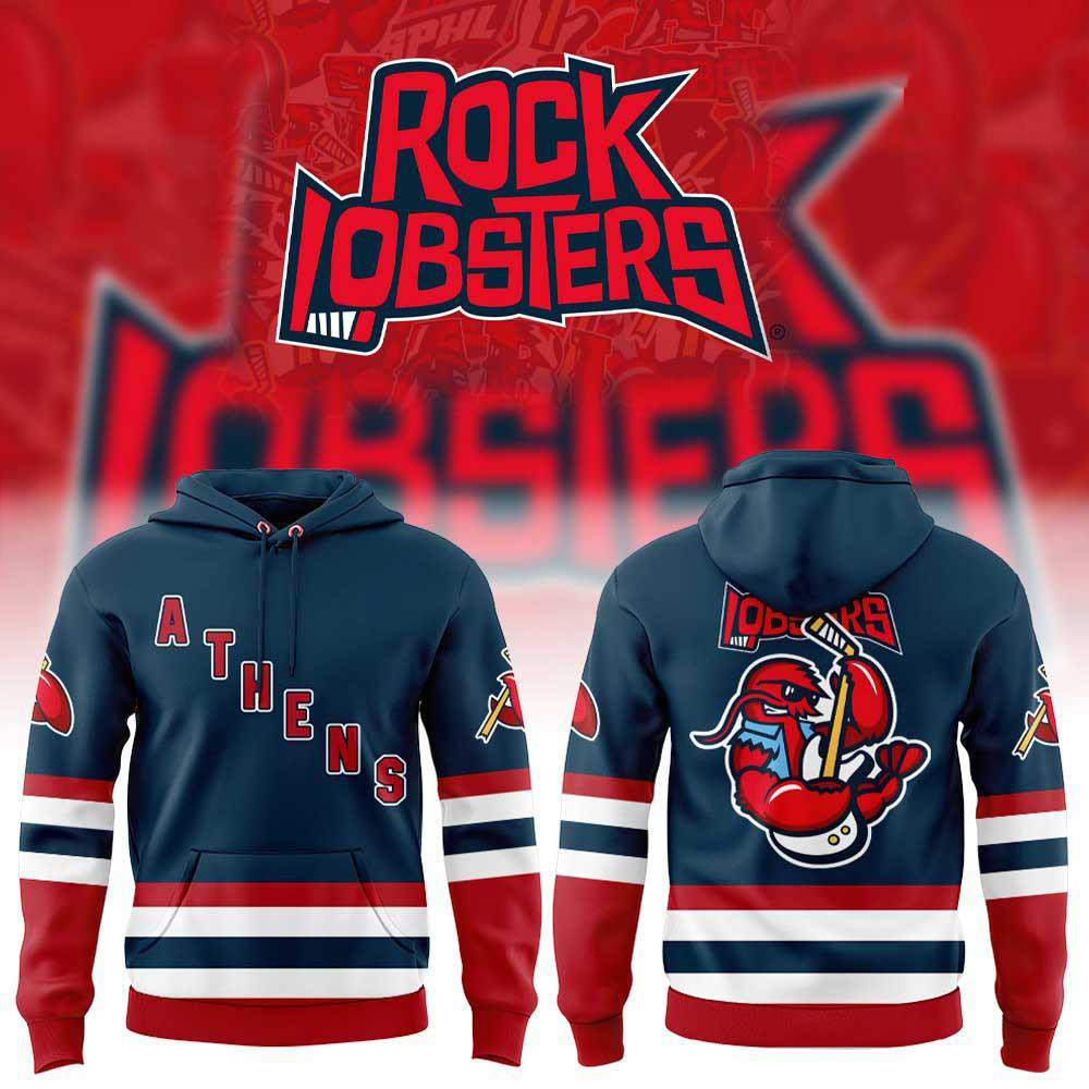 Athens Rock Lobsters 2026 27 Hoodie Athens Ice Hockey Team Apparel Gifts For Rock Lobsters Fans