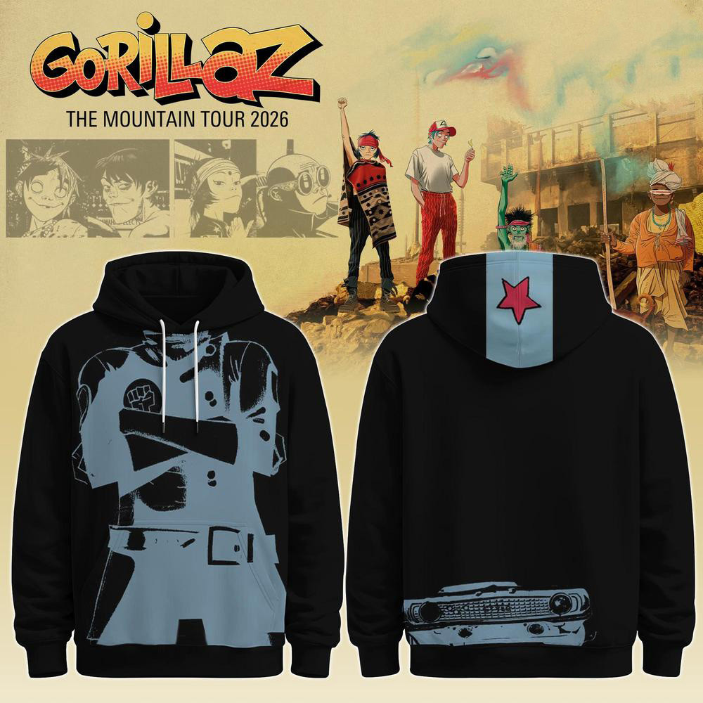 Gorillaz Merch The Mountain Tour Hoodie Concert Clothing Ideas Gifts For Gorillaz Fans 1 - Unicasport Gorillaz Merch The Mountain Tour Hoodie Concert Clothing Ideas Gifts For Gorillaz Fans