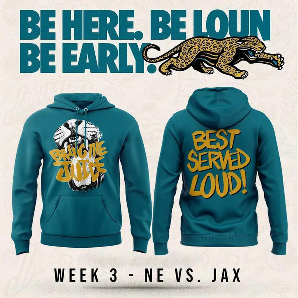 Jacksonville Jaguars Merch Bring The Juice Teal Hoodie NFL Apparel Jaguars Fans Gifts 1 - Unicasport Jacksonville Jaguars Merch Bring The Juice Teal Hoodie NFL Apparel Jaguars Fans Gifts