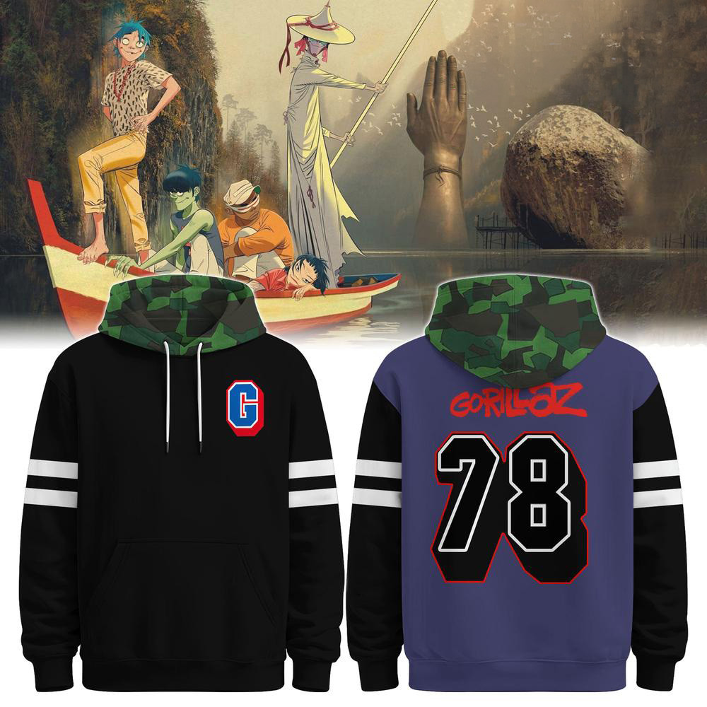 Gorillaz Merch The Mountain Tour Camo Hoodie Gorillaz Concert Outfits Gifts For Him 1 - Unicasport Gorillaz Merch The Mountain Tour Camo Hoodie Gorillaz Concert Outfits Gifts For Him