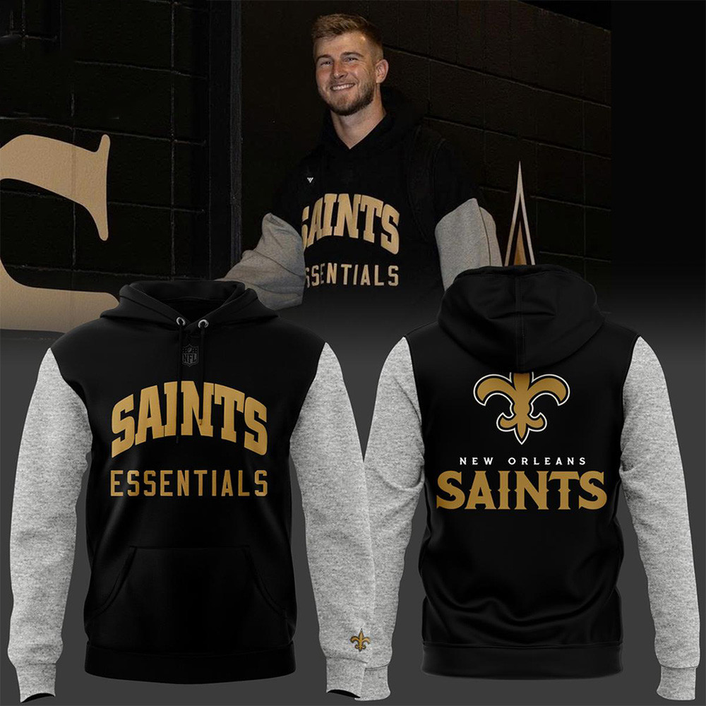 New Orleans Saints Merch Essentials Hoodie NFL Game Day Apparel Gifts For Saints Fans 1 - Unicasport New Orleans Saints Merch Essentials Hoodie NFL Game Day Apparel Gifts For Saints Fans