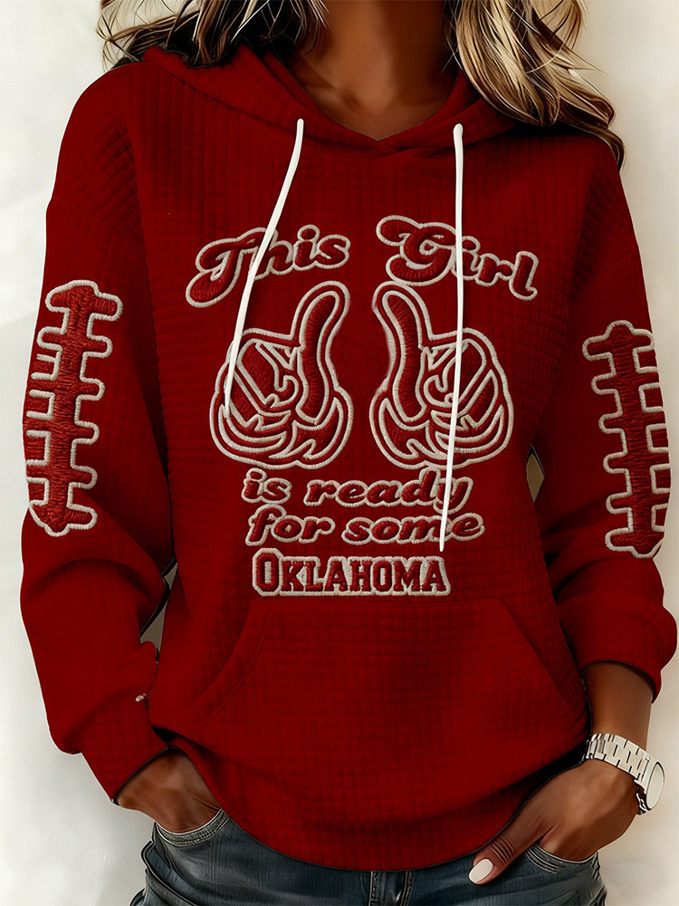 Oklahoma Sooners Merch This Girl Is Ready For Some Oklahoma Hoodie NFL Outfit Gifts Idea 1 - Unicasport Oklahoma Sooners Merch This Girl Is Ready For Some Oklahoma Hoodie NFL Outfit Gifts Idea