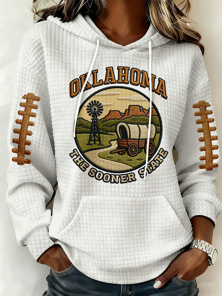 Oklahoma Sooners Merch Oklahoma The Sooner State Hoodie Game Day Apparel Gift For Football Lovers 1 - Unicasport Oklahoma Sooners Merch Oklahoma The Sooner State Hoodie Game Day Apparel Gift For Football Lovers