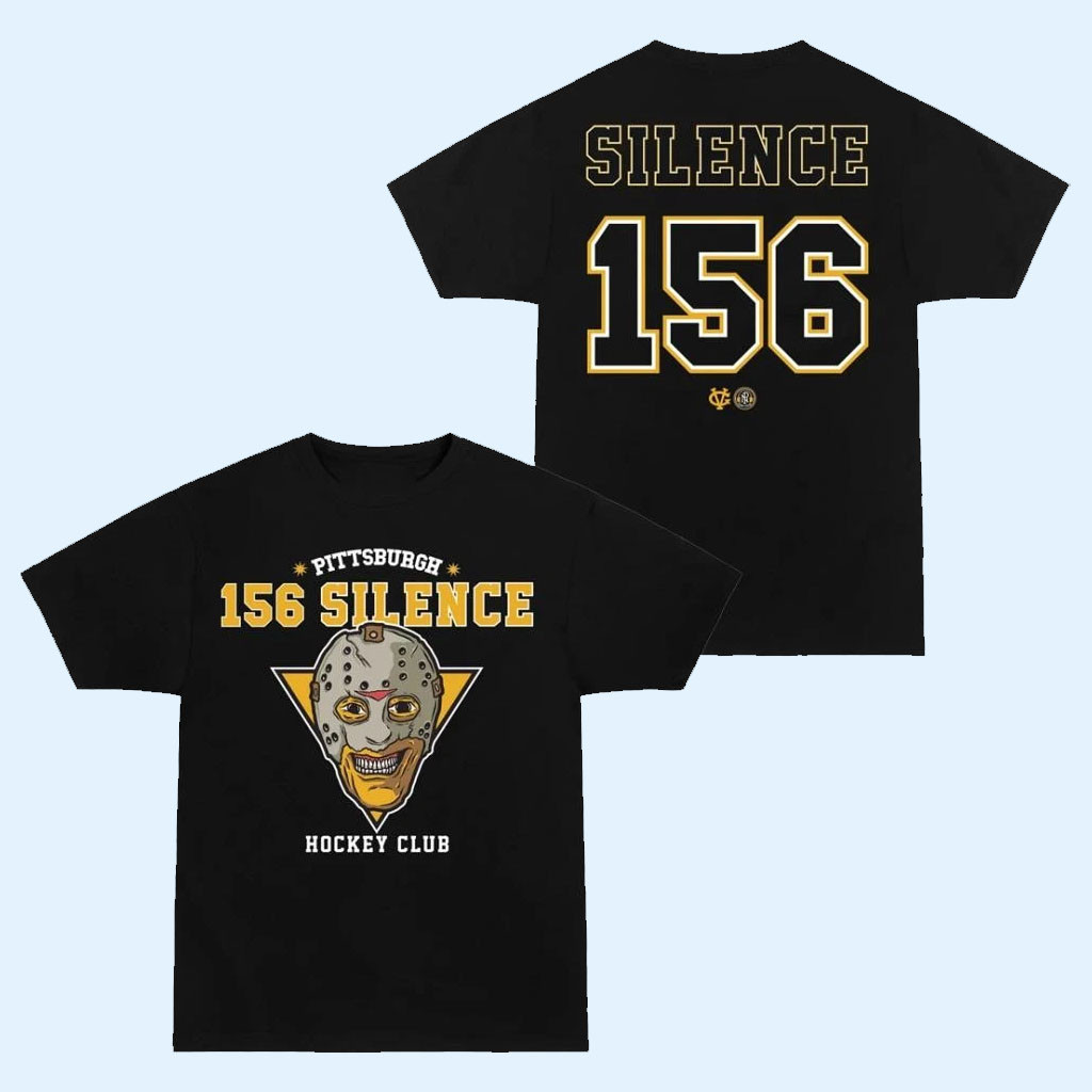 156 Silence X Violent Gentlemen Hockey Club Pittsburgh T-Shirt 156 Silence Merch Fan Gifts
