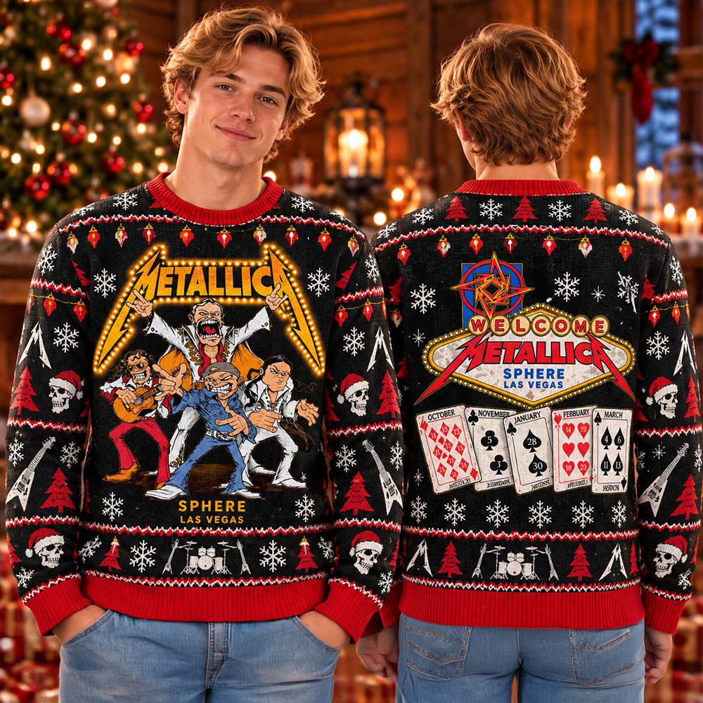 Metallica Merch Life Burns Faster Ugly Christmas Sweater Winter Clothes Xmas Gifts For Metalhead 1 - Unicasport Metallica Merch Life Burns Faster Ugly Christmas Sweater Winter Clothes Xmas Gifts For Metalhead