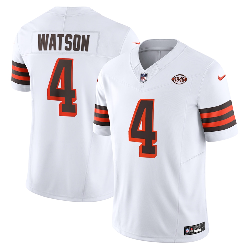 Cleveland Browns Merch - Men's Deshaun Watson Vapor F.U.S.E. Limited Jersey, White 1 - Unicasport Cleveland Browns Merch - Men's Deshaun Watson Vapor F.U.S.E. Limited Jersey, White