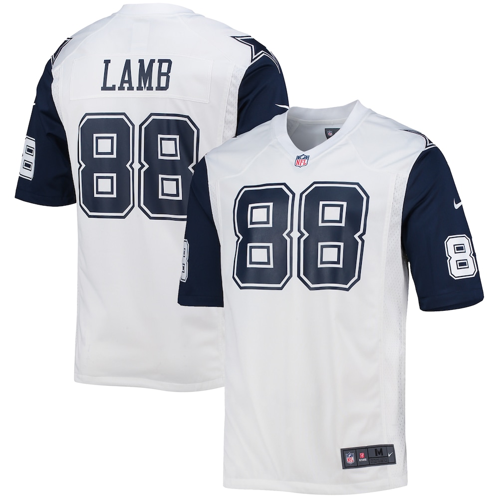 Dallas Cowboys Merch - Men's CeeDee Lamb Alternate Game Team Jersey, White 1 - Unicasport Dallas Cowboys Merch - Men's CeeDee Lamb Alternate Game Team Jersey, White