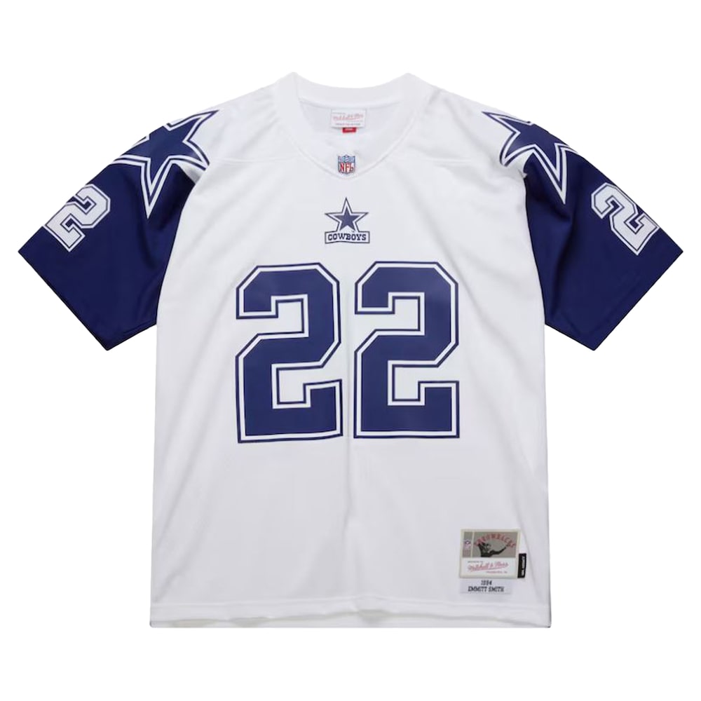 Dallas Cowboys Merch - Men's Emmitt Smith 1994 Alternate Legacy Replica Jersey, White 1 - Unicasport Dallas Cowboys Merch - Men's Emmitt Smith 1994 Alternate Legacy Replica Jersey, White