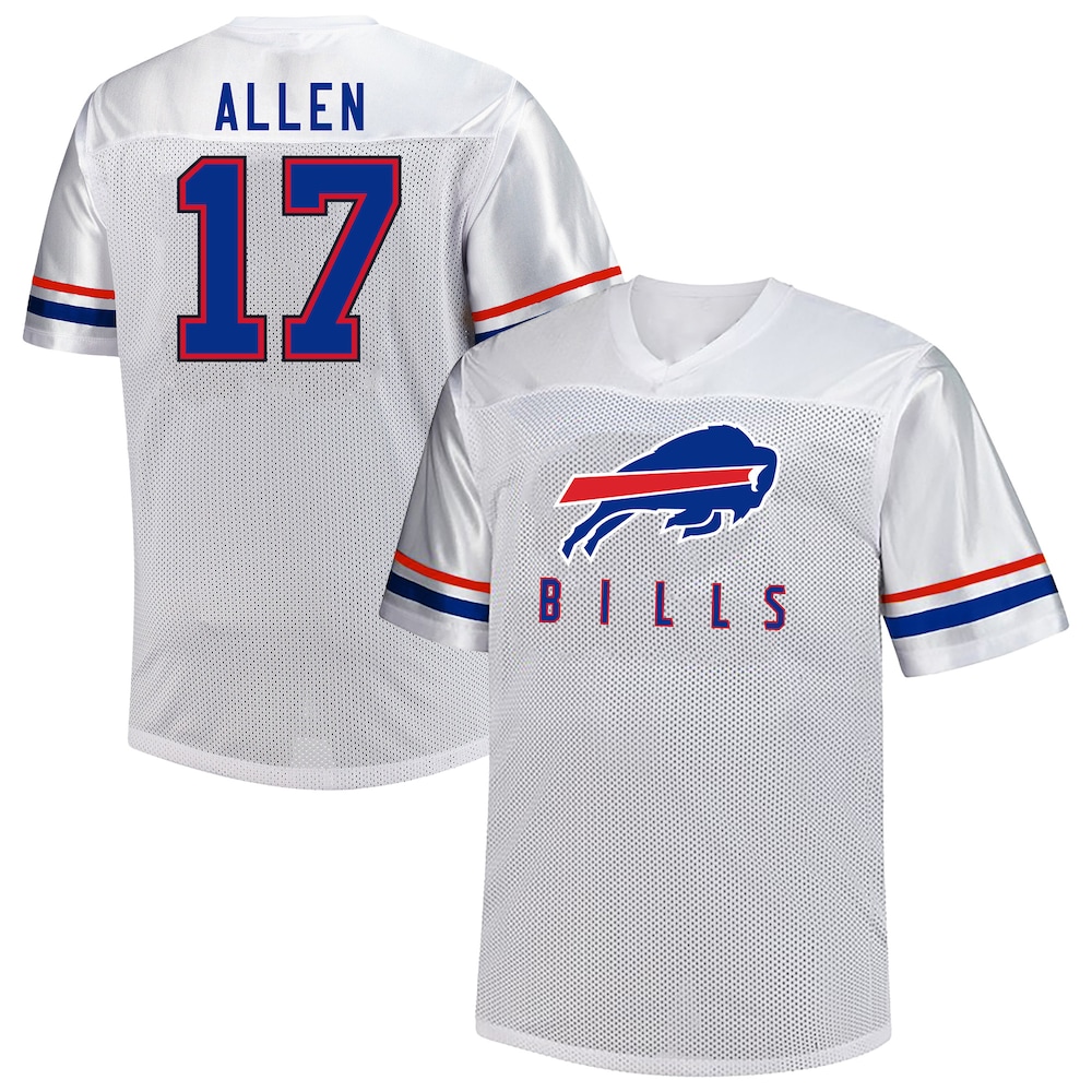 Buffalo Bills Merch - Men's Josh Allen Fanatics V-Neck Fashion Jersey, Big & Tall, White 1 - Unicasport Buffalo Bills Merch - Men's Josh Allen Fanatics V-Neck Fashion Jersey, Big & Tall, White